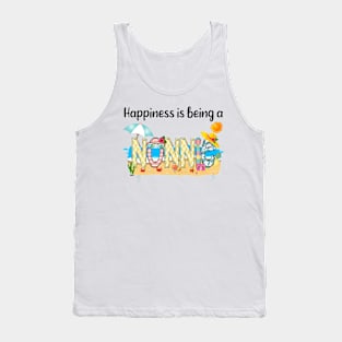 Happiness Is Being A Nonnie Summer Beach Happy Mother's Tank Top